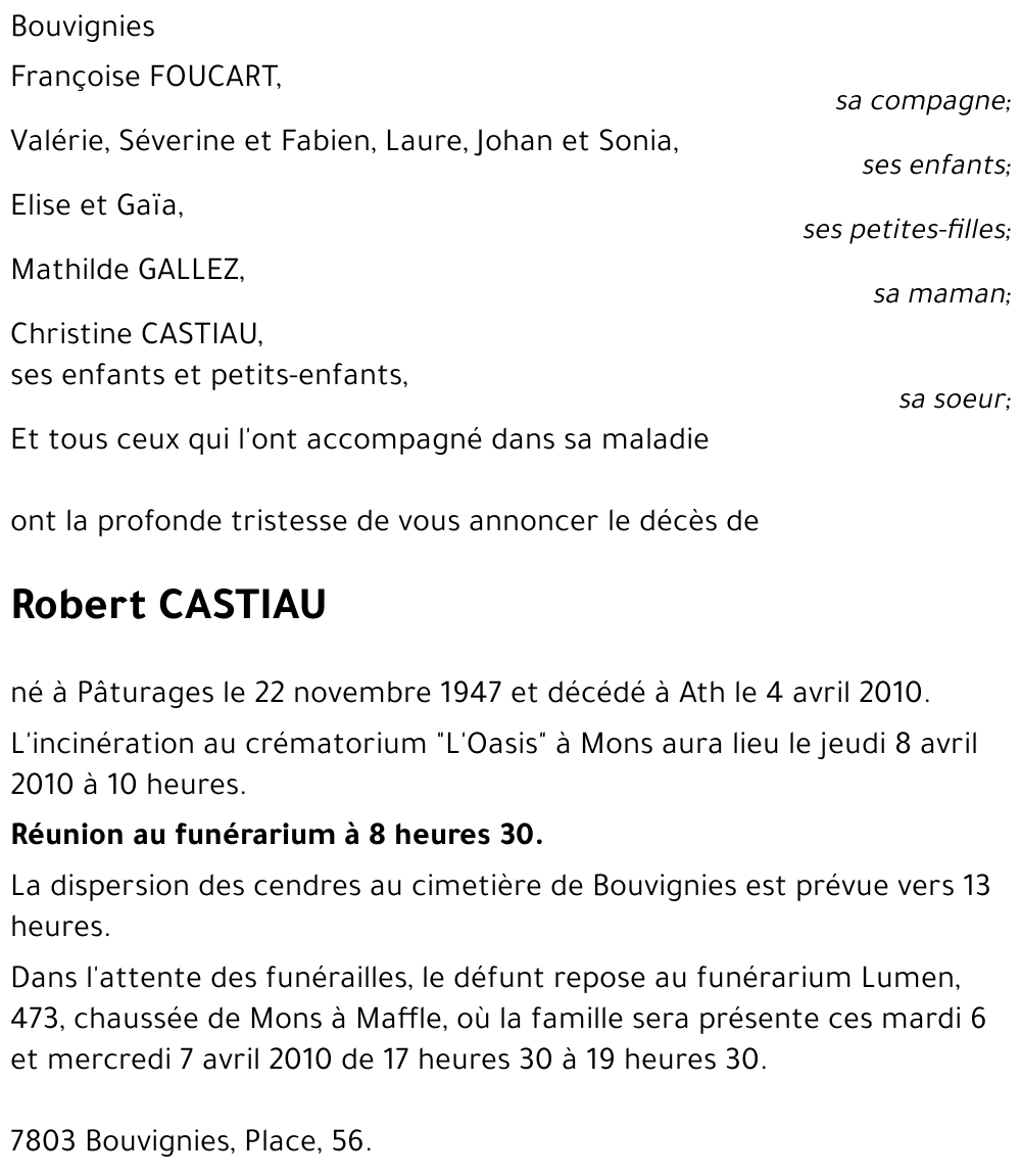 Robert CASTIAU