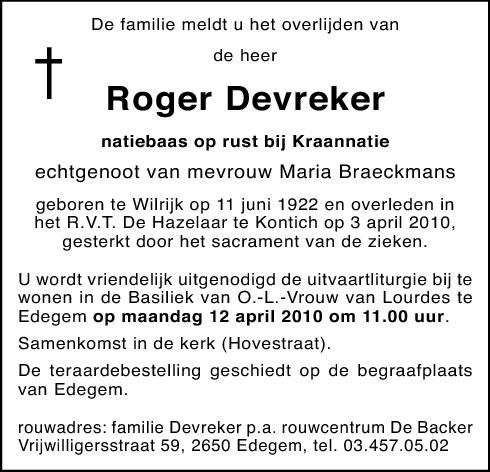 Roger DEVREKER