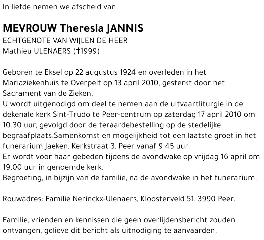 Theresia Jannis