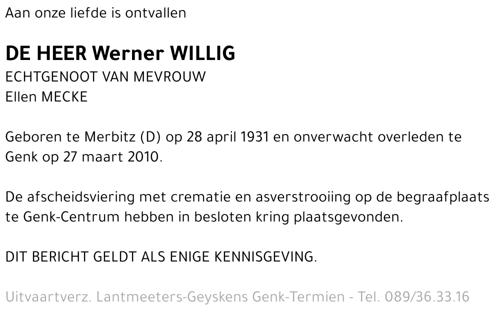Werner willig