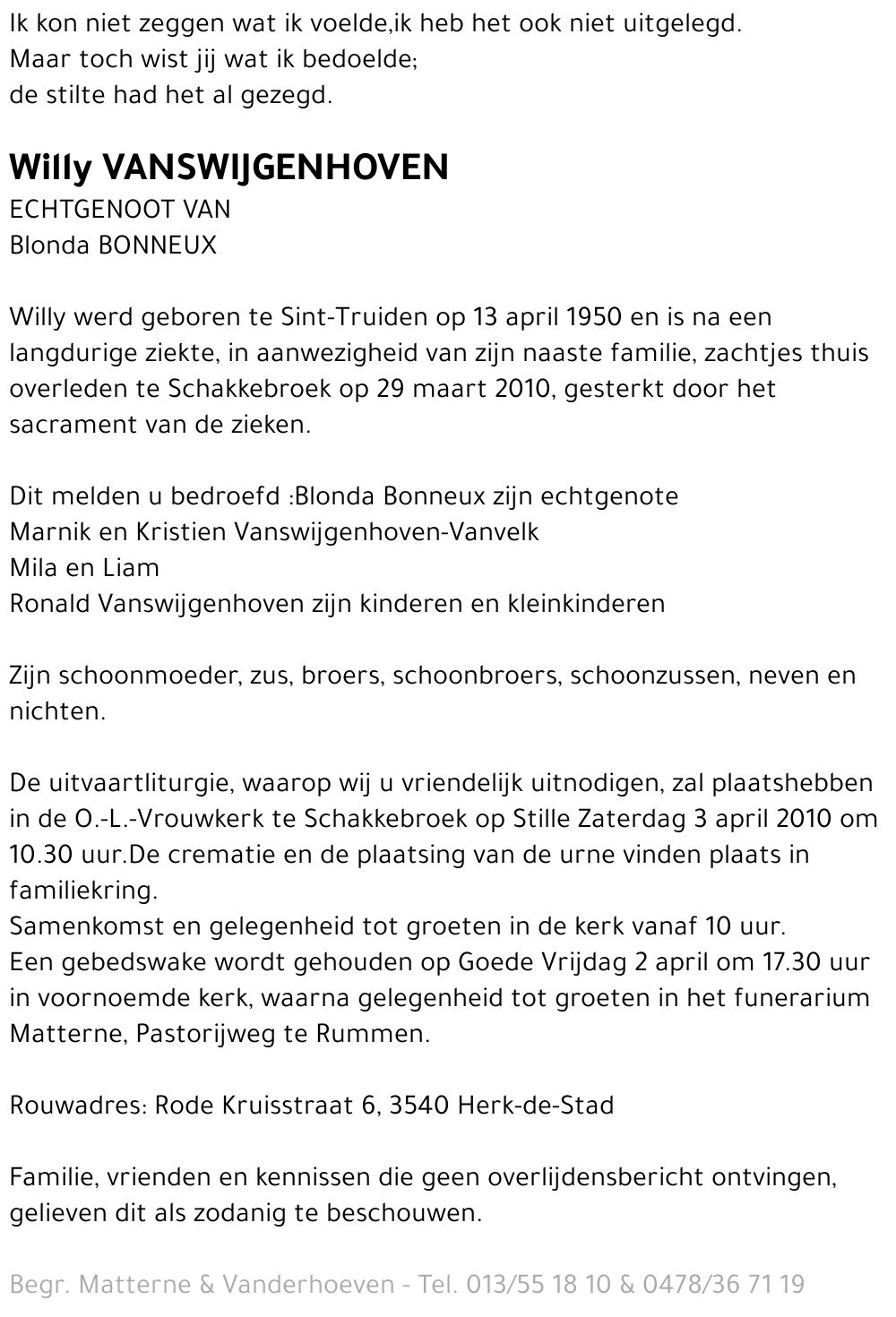 Willy Vanswijgenhoven