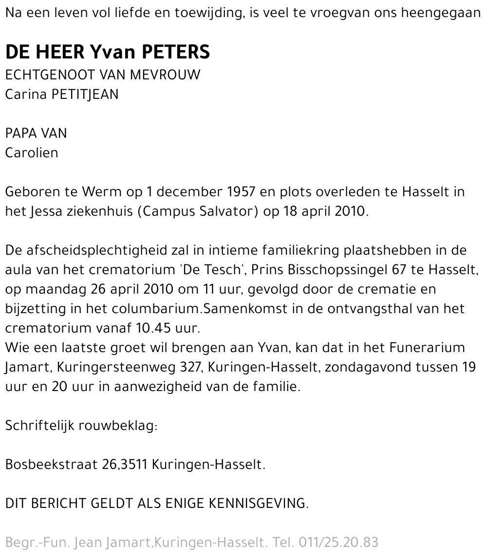 Yvan Peters
