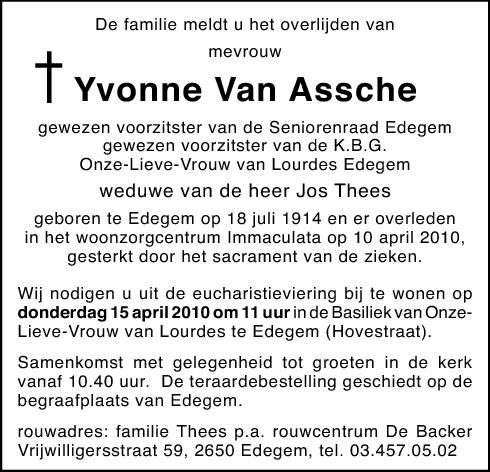 Yvonne Van Assche