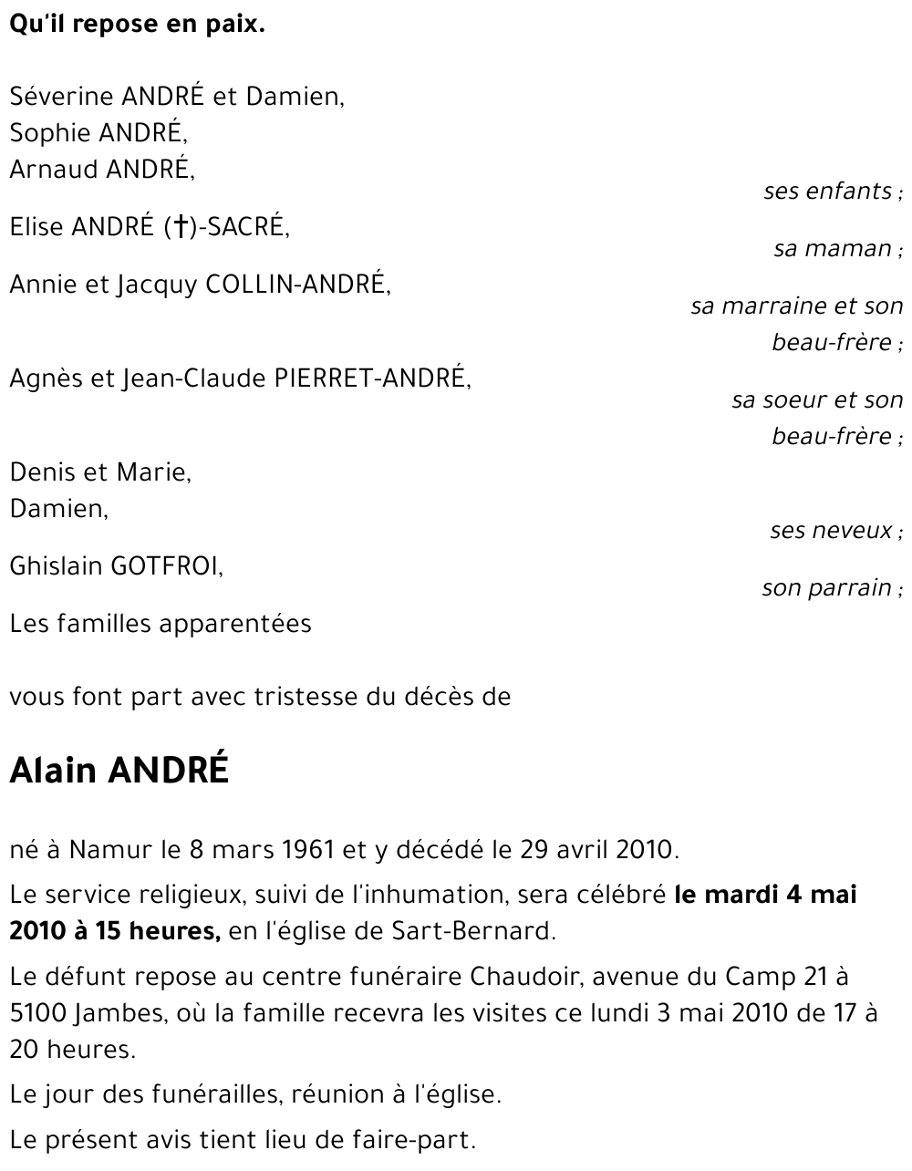 Alain ANDRÉ