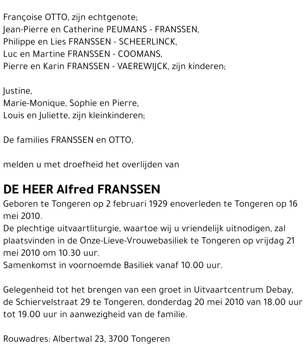 Alfred FRANSSEN