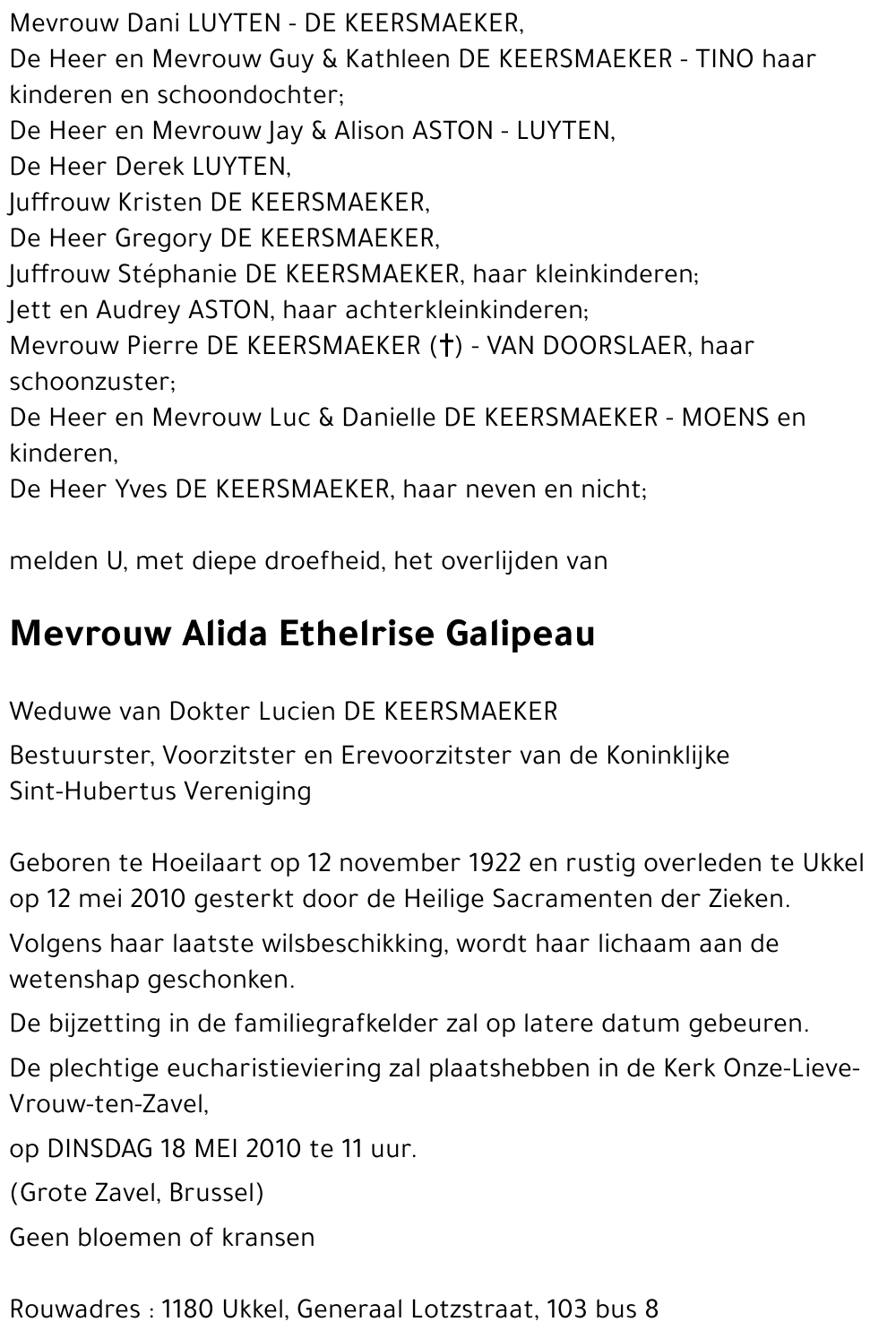 Alida Ethelrise Galipeau