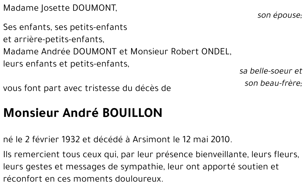 André BOUILLON