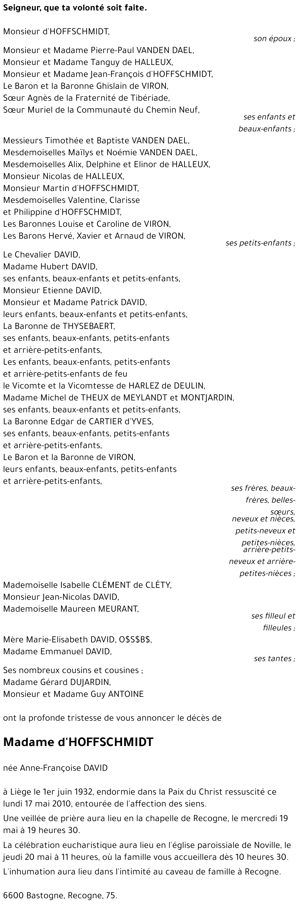 Anne-Françoise DAVID