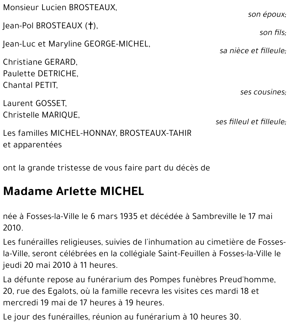 Arlette MICHEL