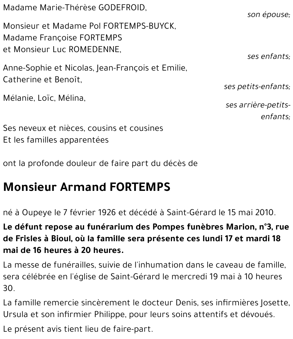 Armand FORTEMPS