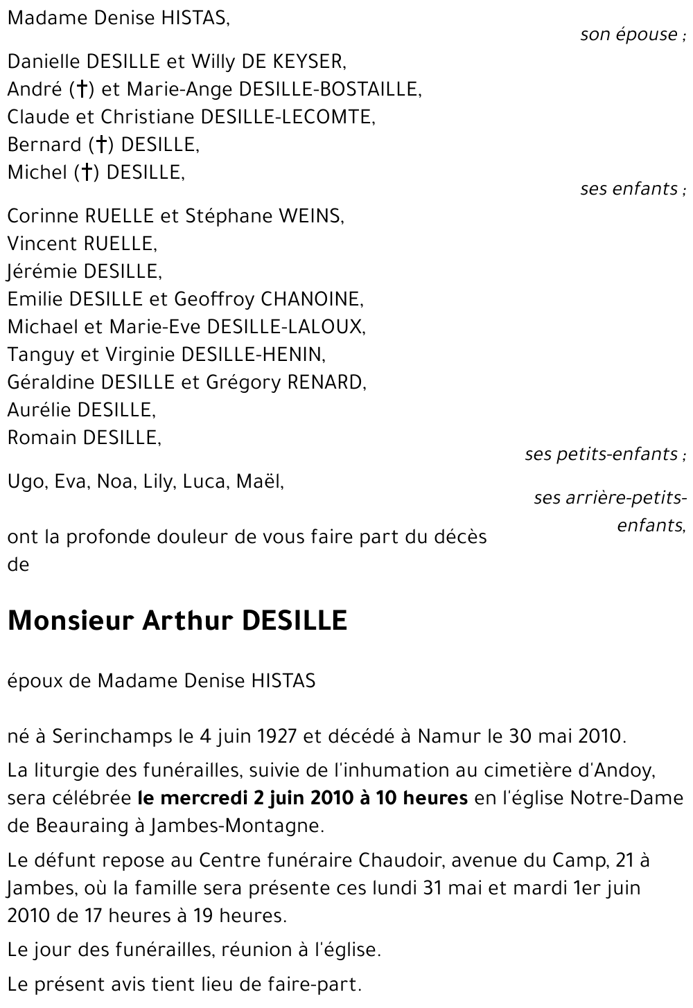 Arthur DESILLE