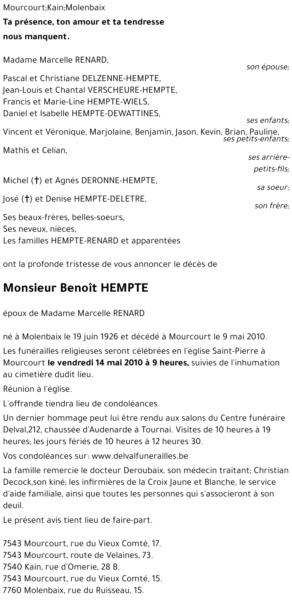 Benoît HEMPTE