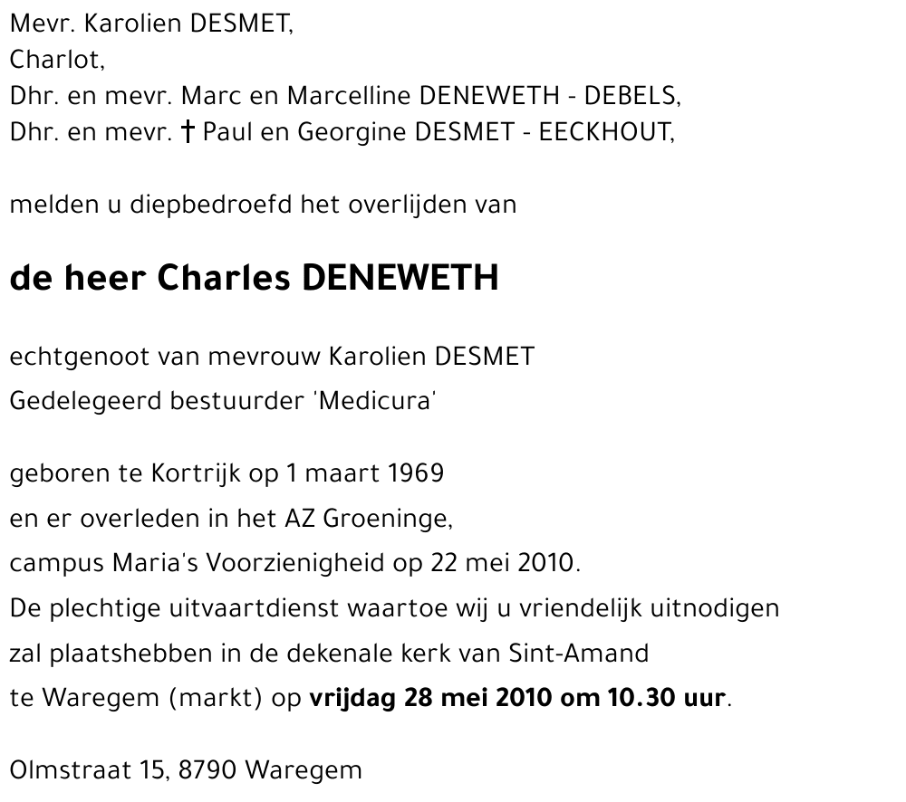 Charles DENEWETH