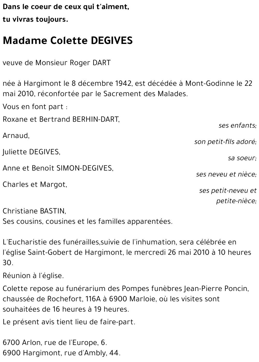 Colette DEGIVES