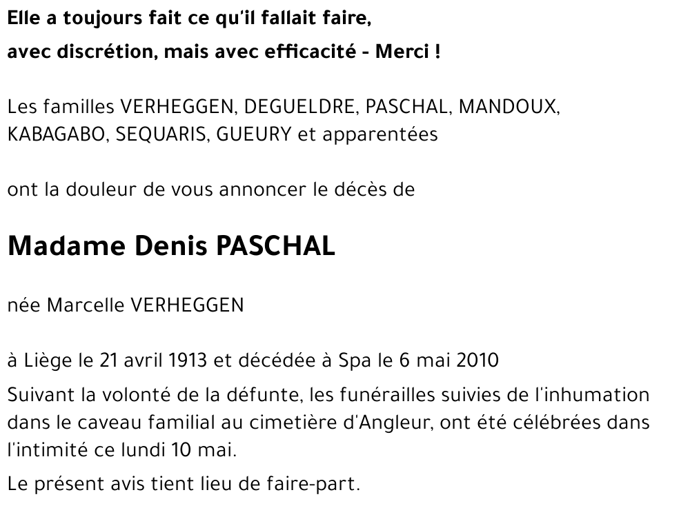 Denis PASCHAL
