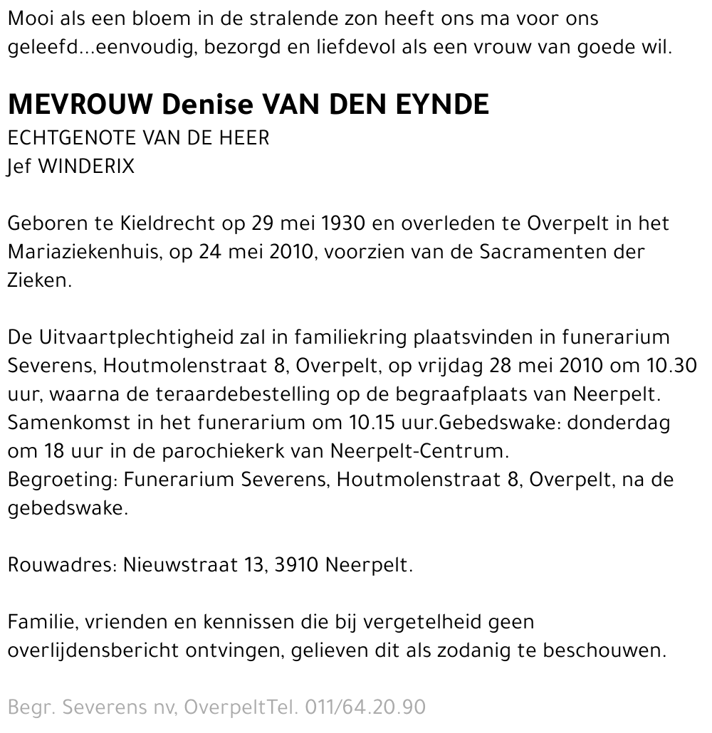 Denise Van den Eynde