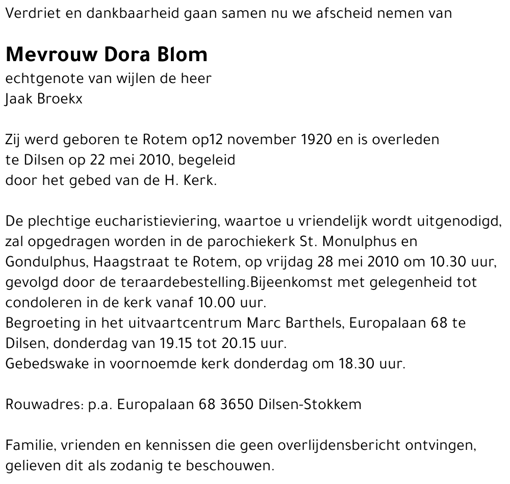 Dora Blom