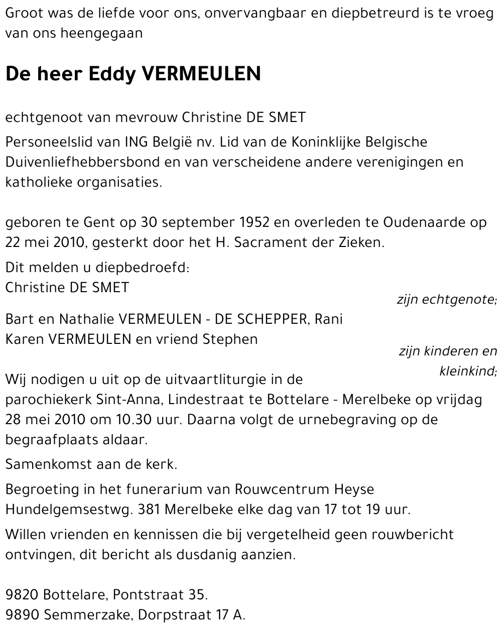 Eddy VERMEULEN