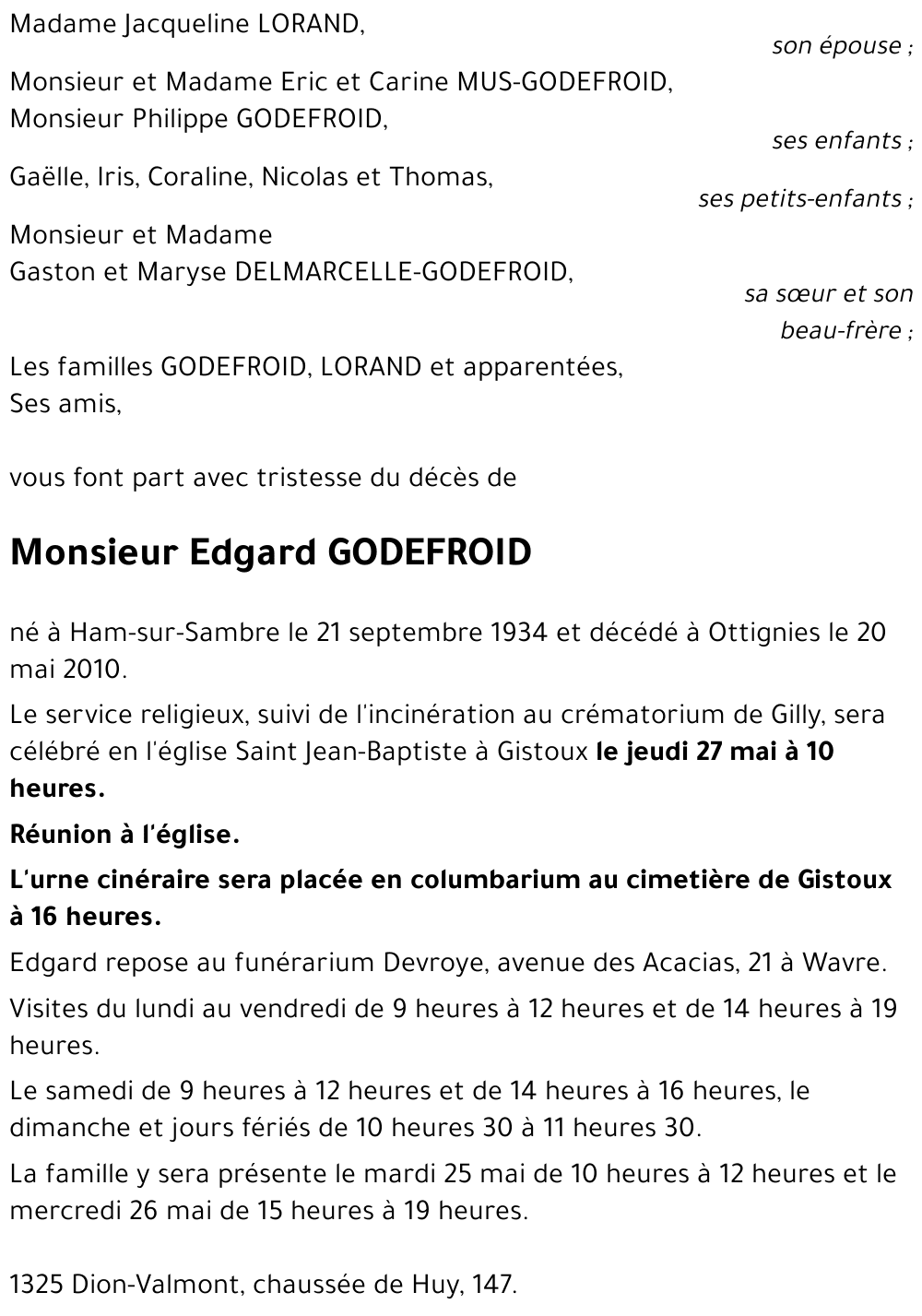 Edgard GODEFROID