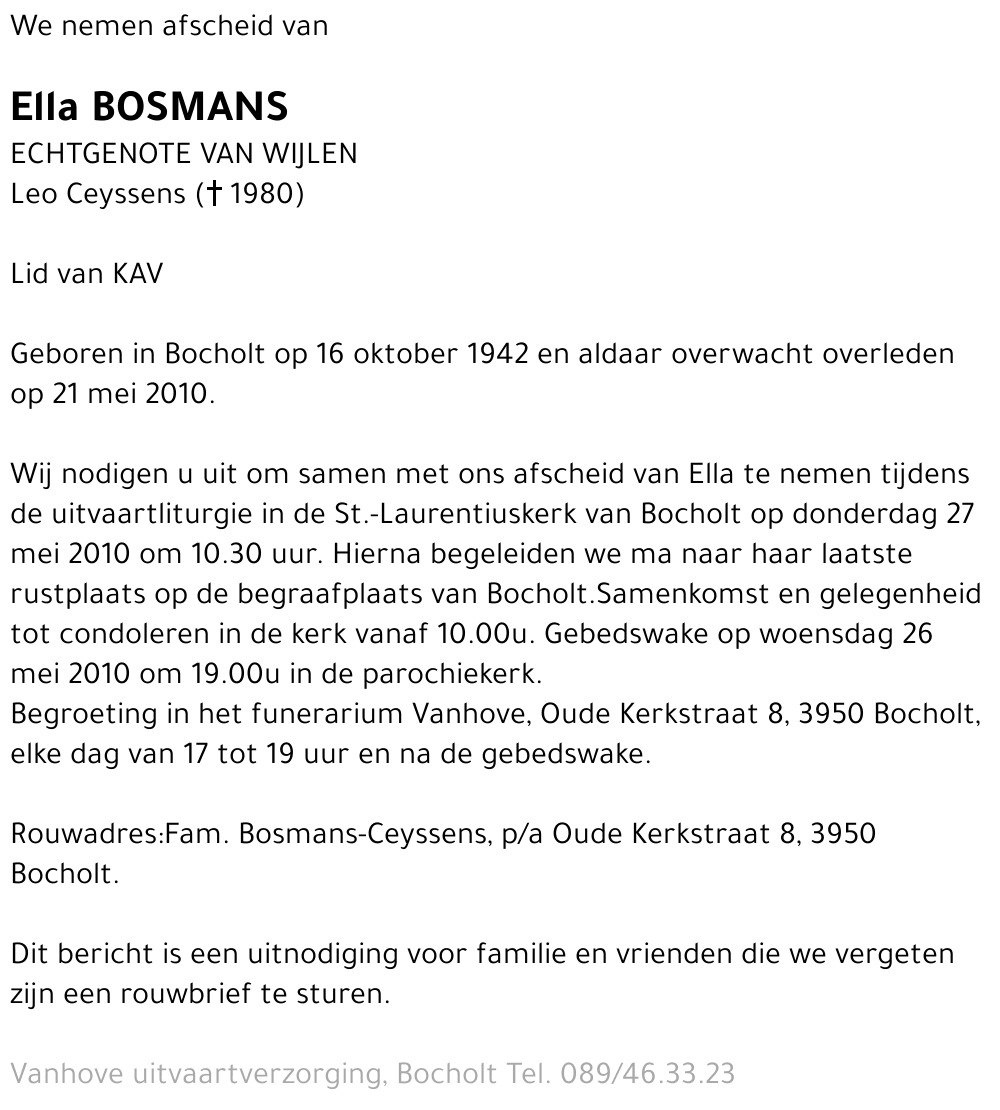 Ella Bosmans