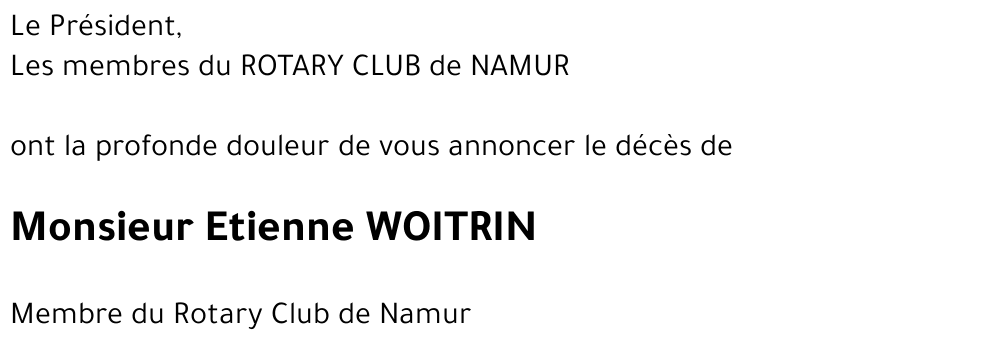 Etienne WOITRIN
