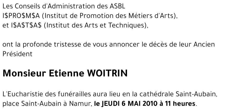 Etienne WOITRIN