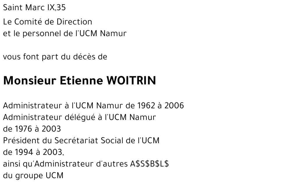 Etienne WOITRIN