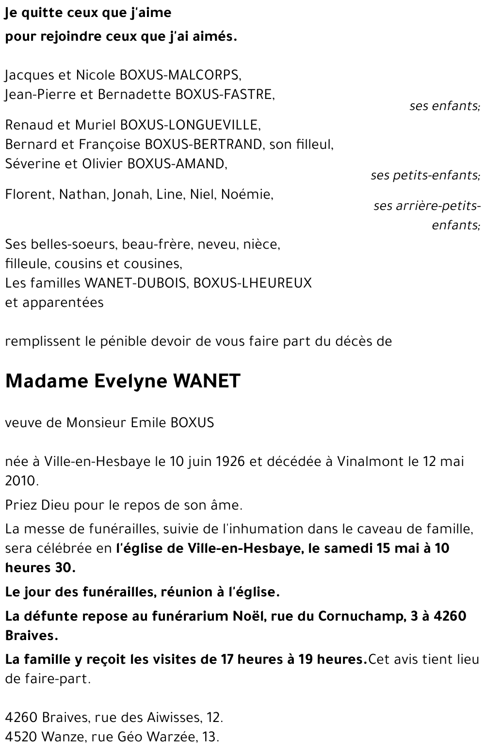 Evelyne WANET