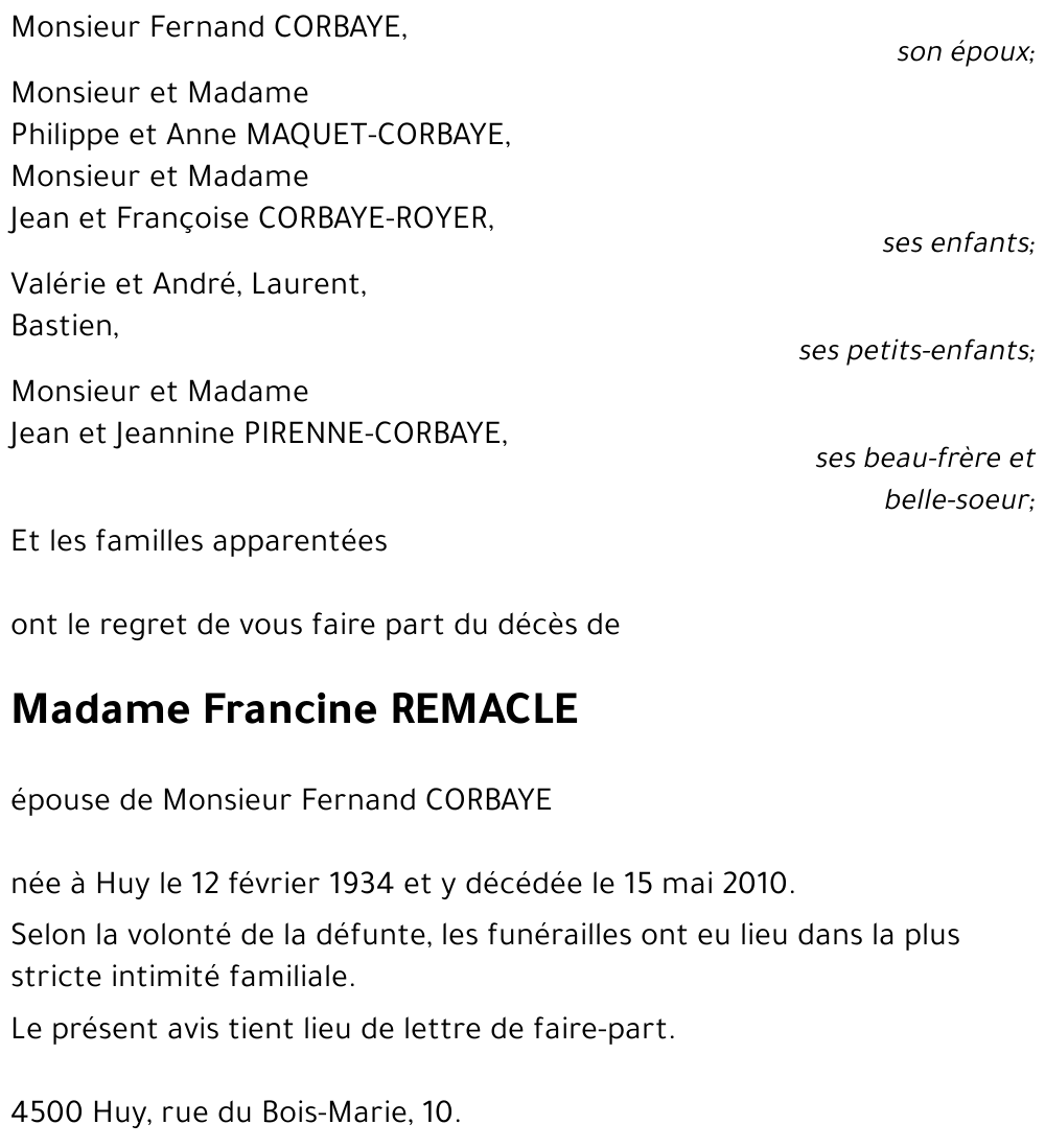 Francine REMACLE