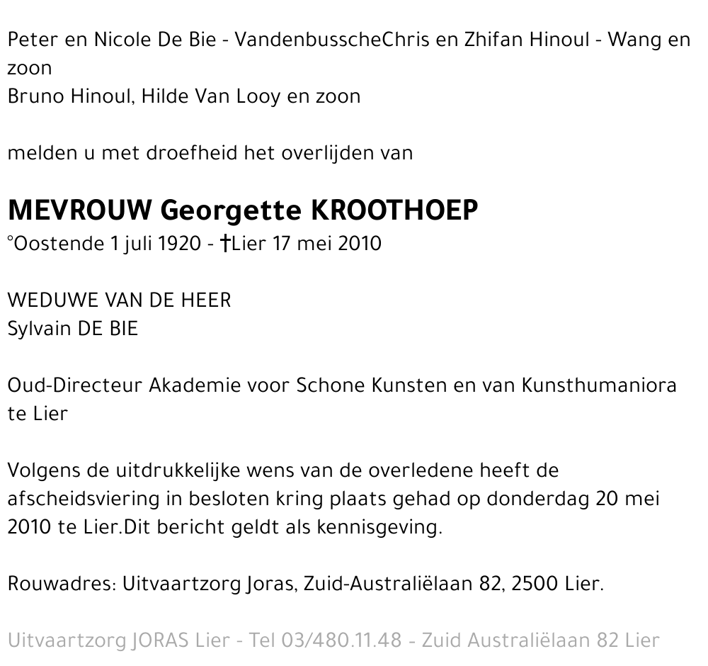 Georgette Kroothoep