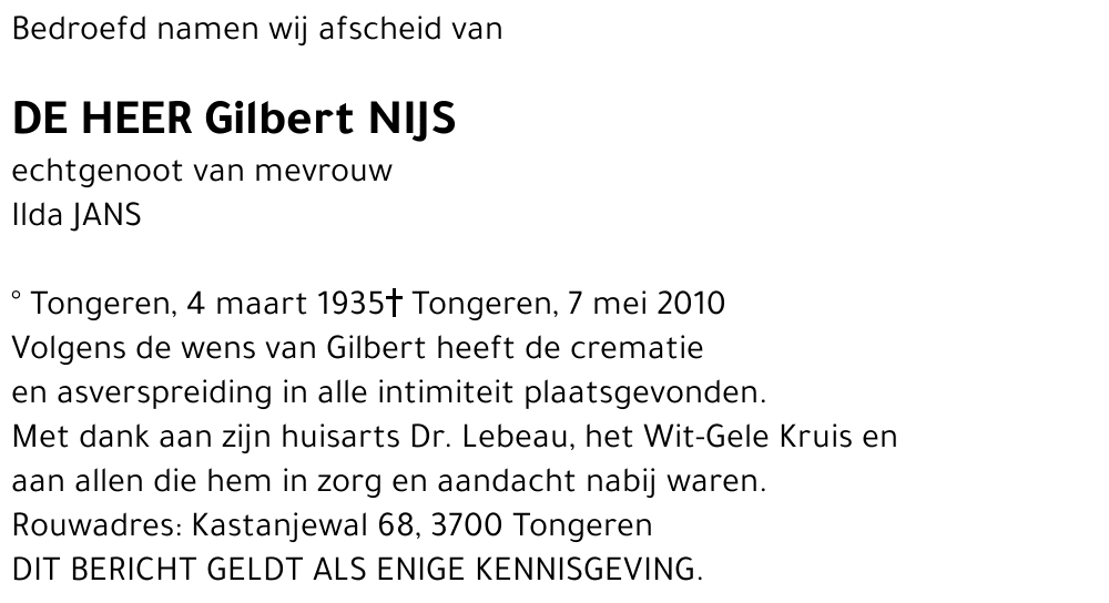 Gilbert Nijs