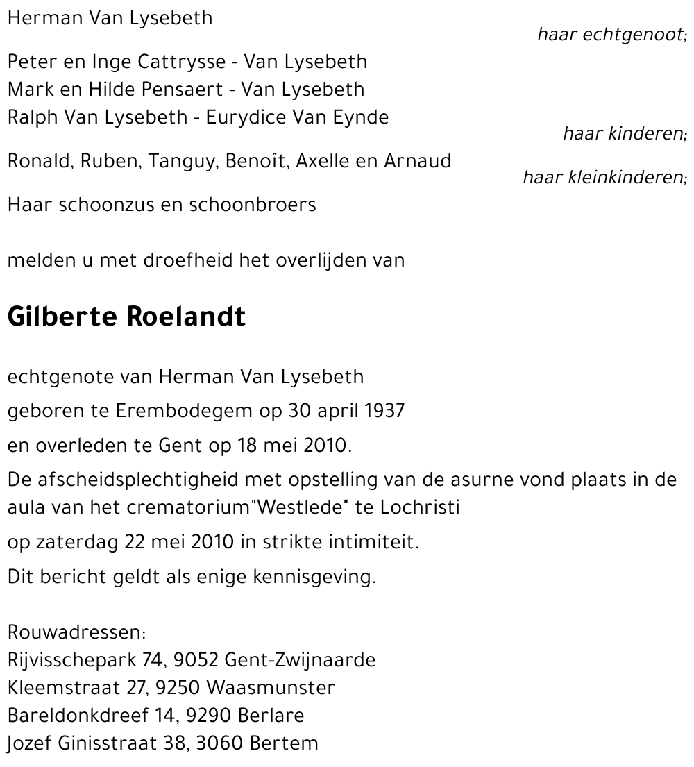 Gilberte Roelandt