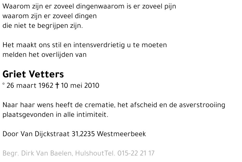 Griet Vetters
