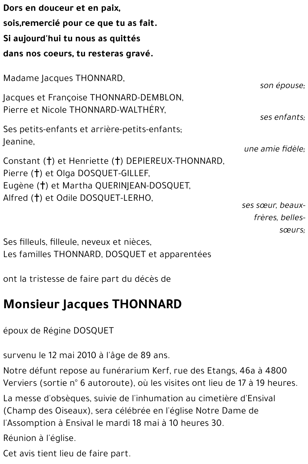 Jacques THONNARD