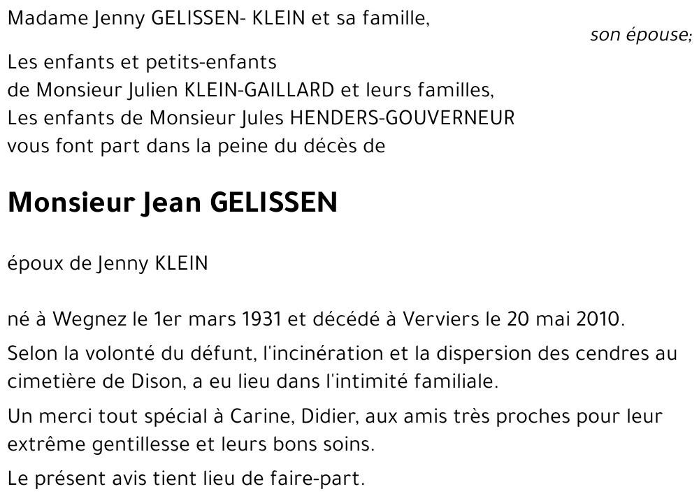 Jean GELISSEN