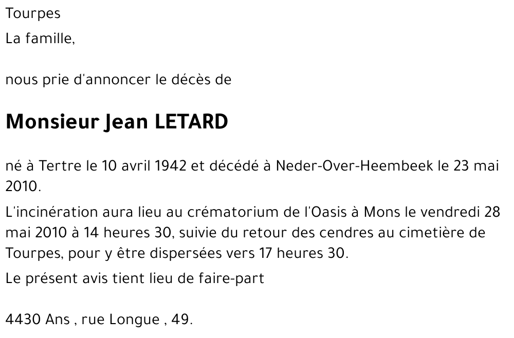 Jean LETARD