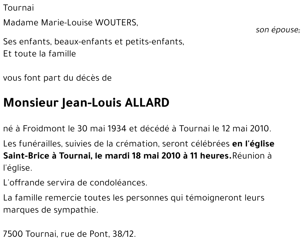 Jean-Louis ALLARD
