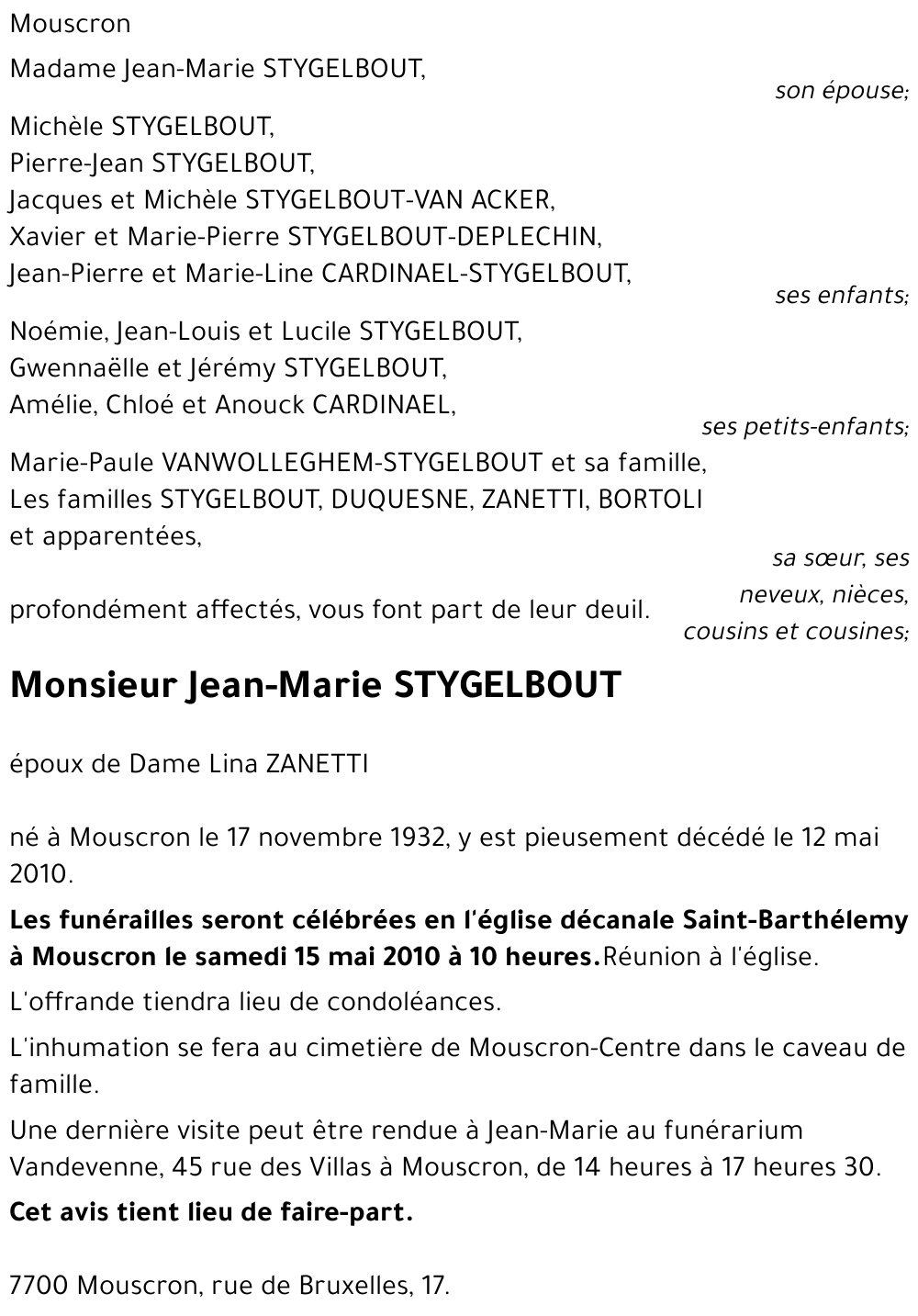 Jean-Marie STYGELBOUT