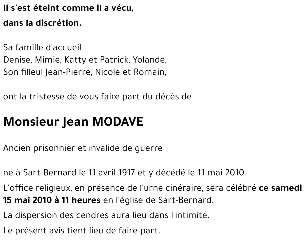 Jean MODAVE