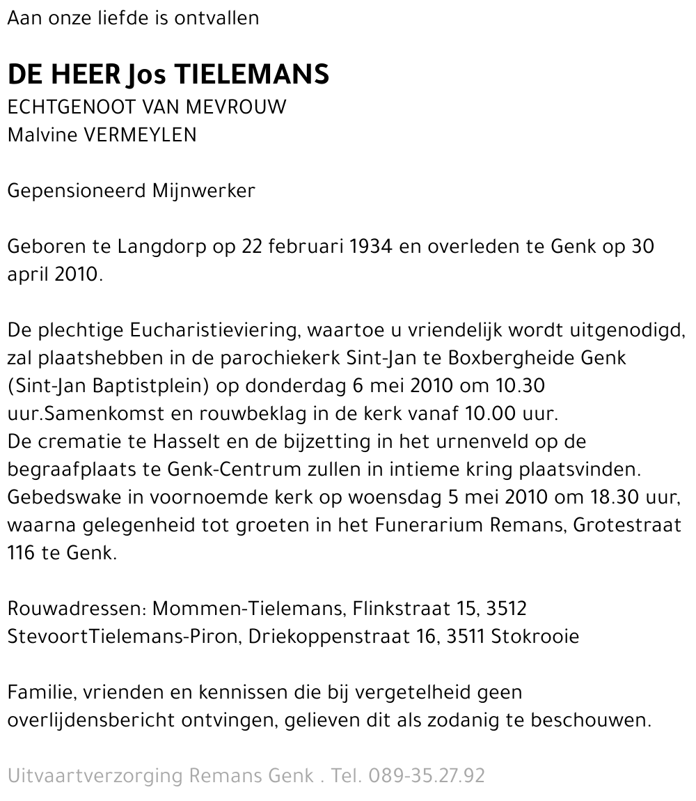 Jos TIELEMANS
