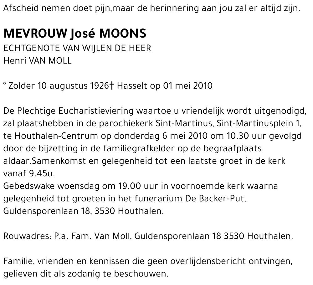 José MOONS