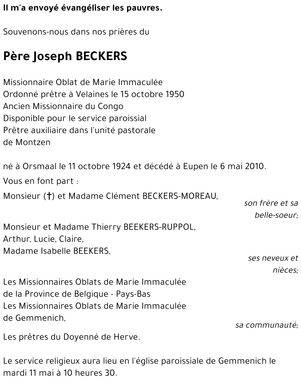 Joseph BECKERS