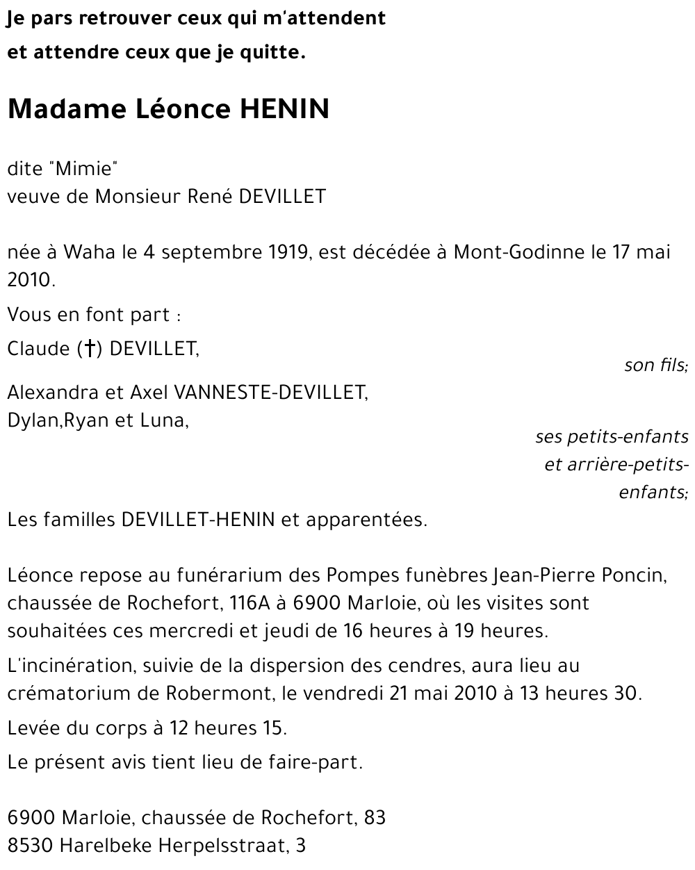 Léonce HENIN