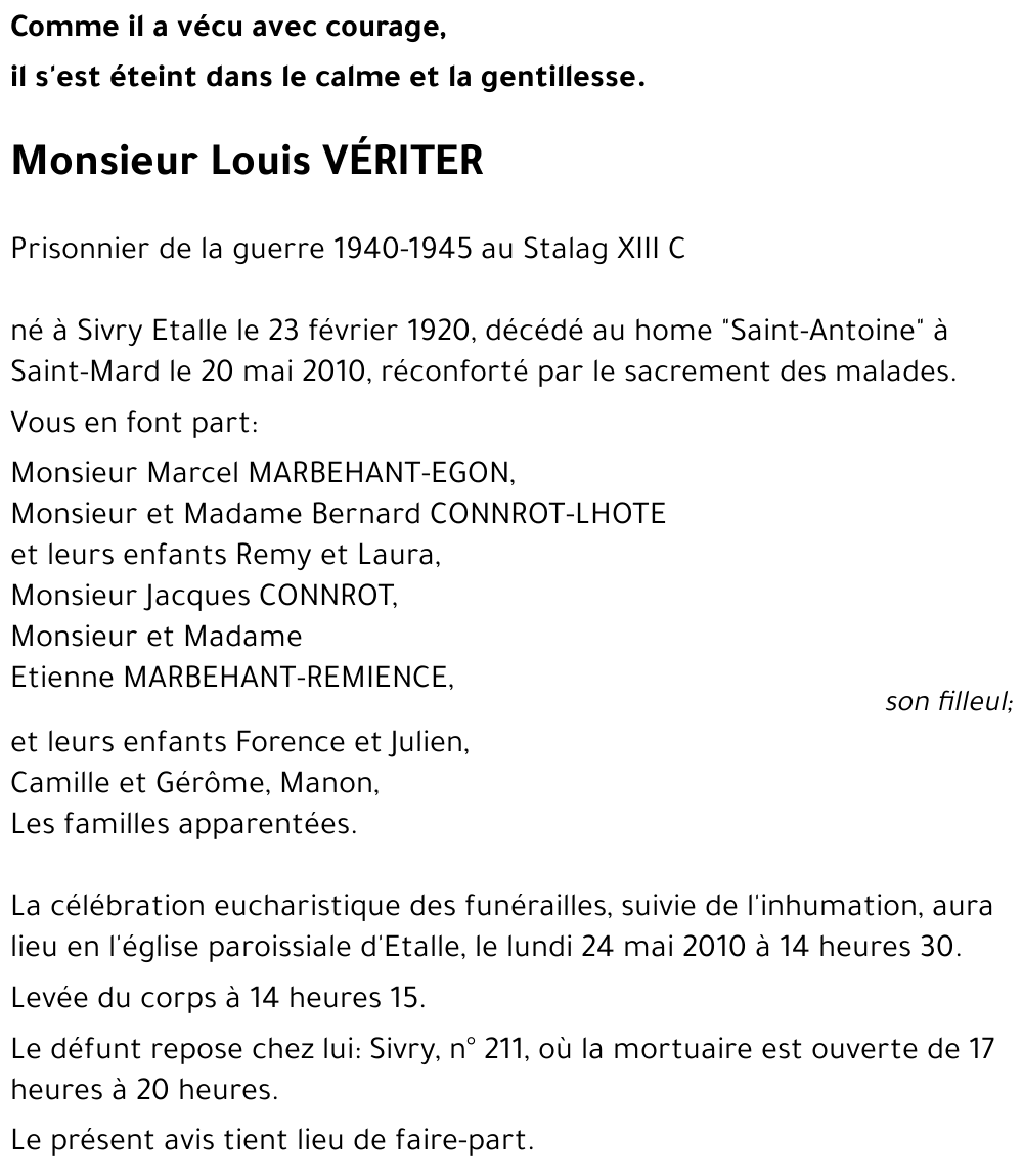 Louis VERITER