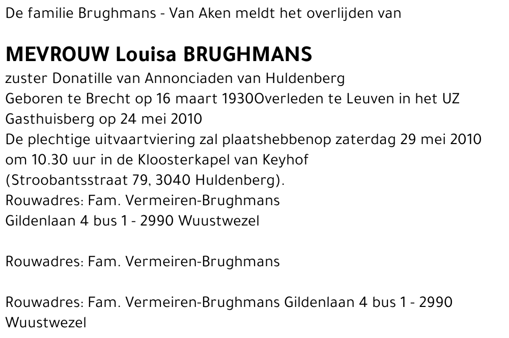Louisa Brughmans