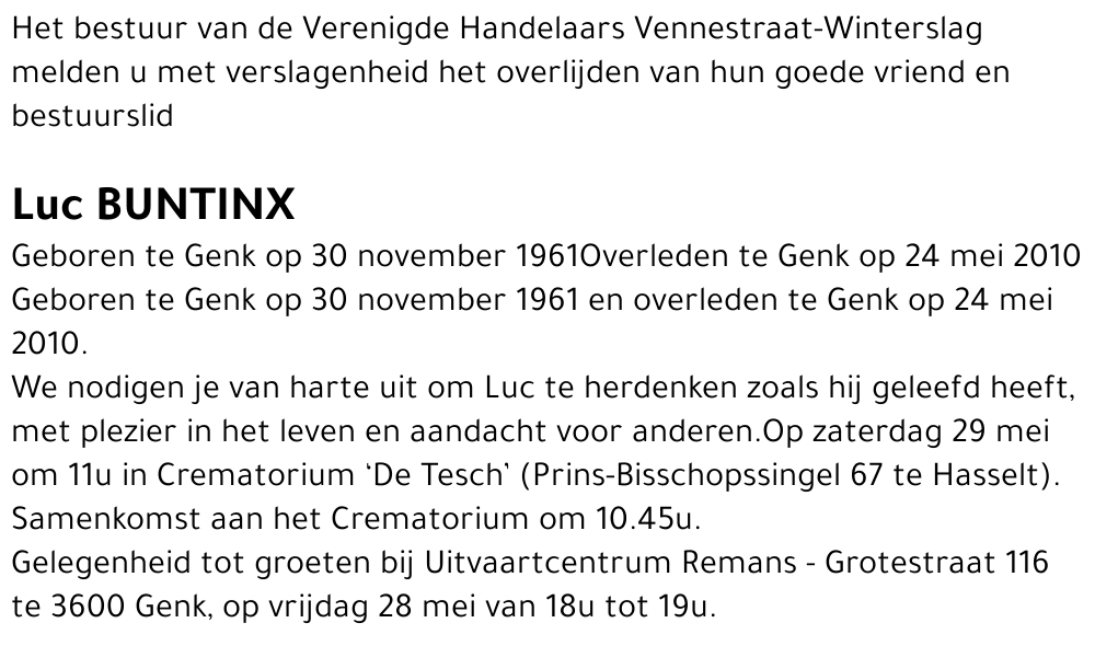 Luc BUNTINX