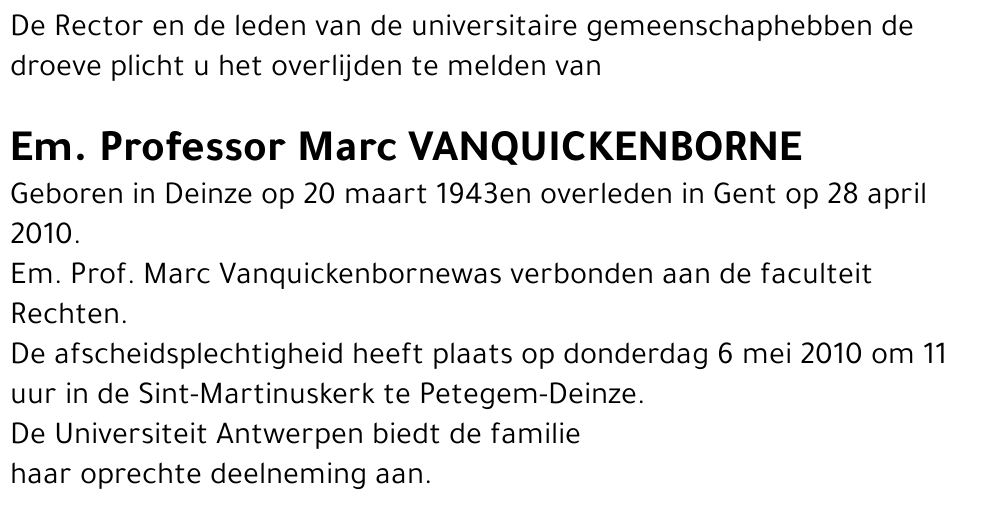Marc Vanquickenborne