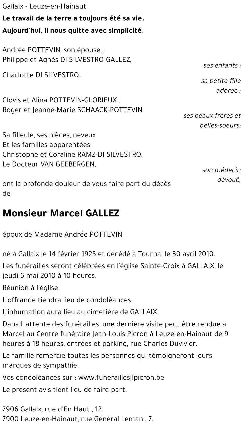 Marcel GALLEZ