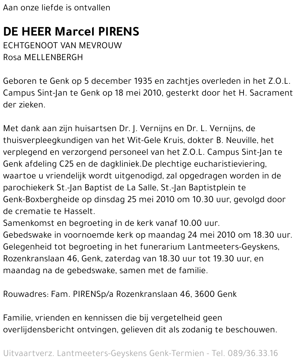 Marcel PIRENS