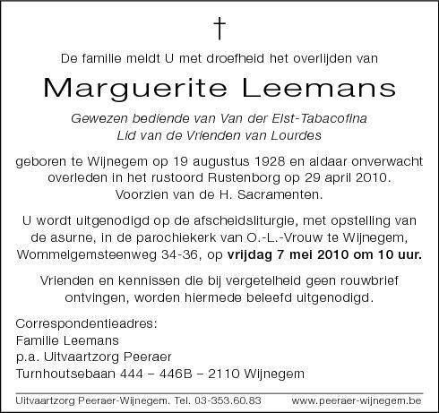 Marguerite Leemans